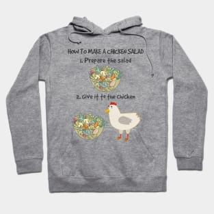 How to Make Vegan Chicken Salad Veganism Funny Hoodie